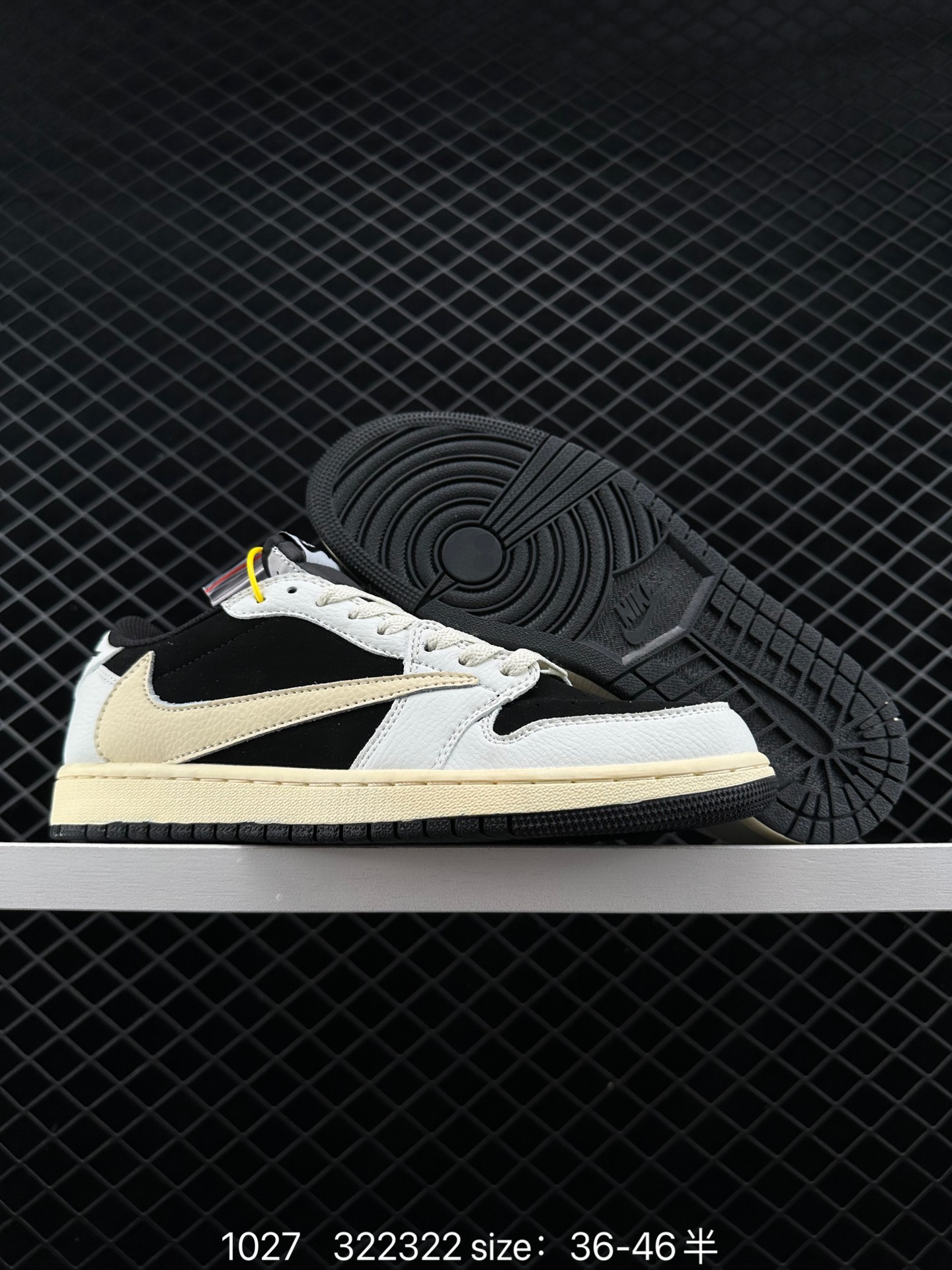 fragment design x Travis Scott x Nike Air Jordan 1 Low OG SP”Black/Green Toe“